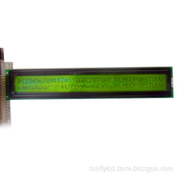 Alphanumeric 40 x 2 LCD Display with LED Backlight, Sized 182.0 x 33.5 x 11.0mm